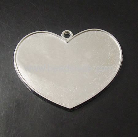 Zinc alloy pendant,Heart