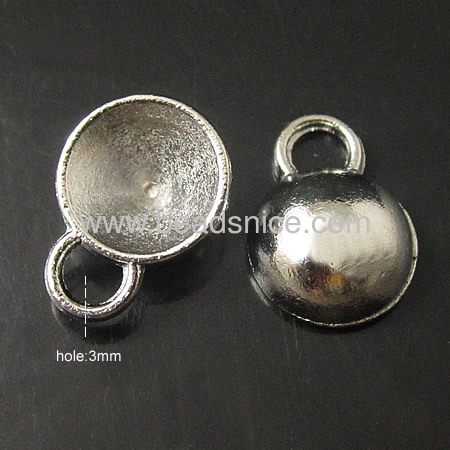 Zinc alloy pendant,rhinestone settings-