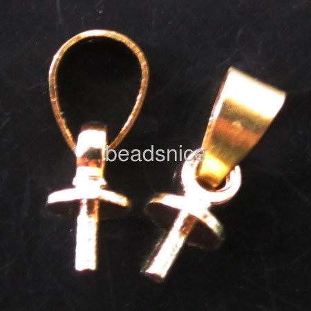 Brass Peg Bail,  more plated color for choice,Nickel-Free,Lead-Safe,cadmium free,