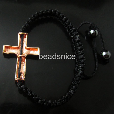 Crosses rhineston bracelet,beads:8mm,cross