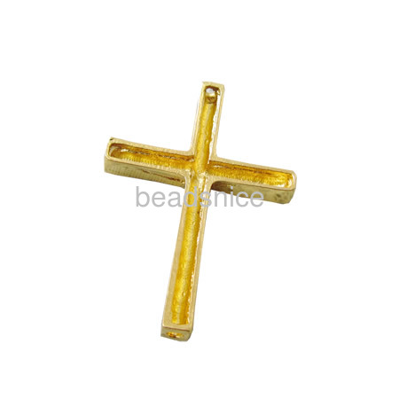 Vacuum real gold plating, More than 2 microns thick, cross,