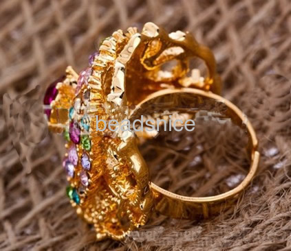 Fashion jewelry color crystal  rhinestone  finger rings