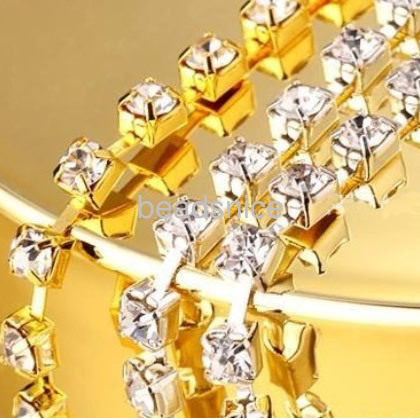 Sew on Crystal Rhinestone cup chain  Sparse claw,ss12   CPAM free Use for garment accessories
