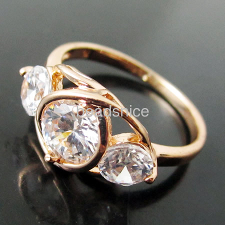 Jewelry  Rhinestone Flower Ring,size:9,