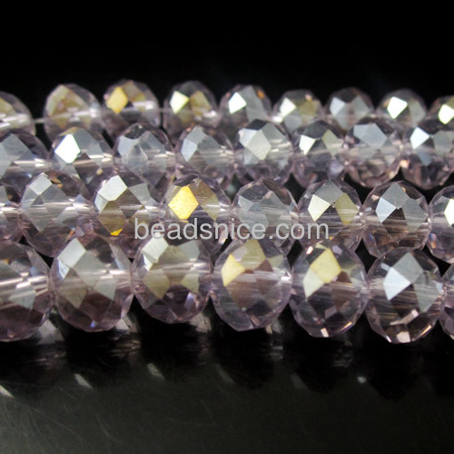 Wholesale crystal Bead, Rondelle ,handmade faceted,more colors for choice,18-Inch