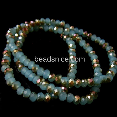 Crystal Beads, Rondelle ,handmade faceted,more colors for choice,18-Inch
