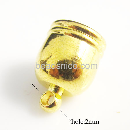 Jewelry accessories  brass end caps