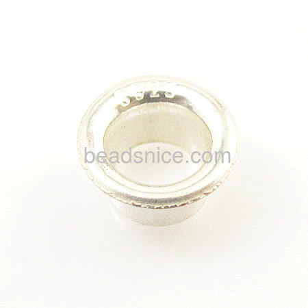 925 Sterling Silver tube, no 