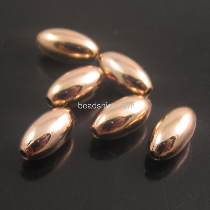 metal brass beads for jewelry  rice