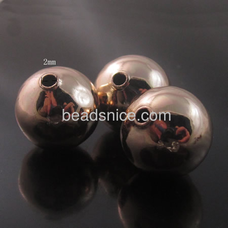 Seamless Brass Beads   H65 lead-safe nickel-free  round