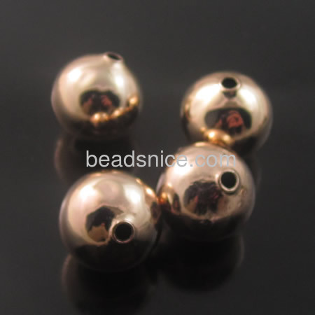 Seamless Brass Beads   H65 lead-safe nickel-free  round