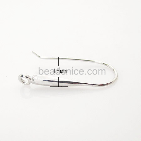 Silver 925  hook earring ear wires