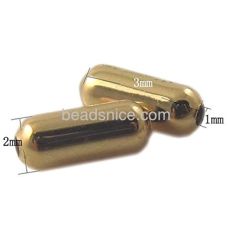 Seamlessful  china beads wholesale  brass  round tube