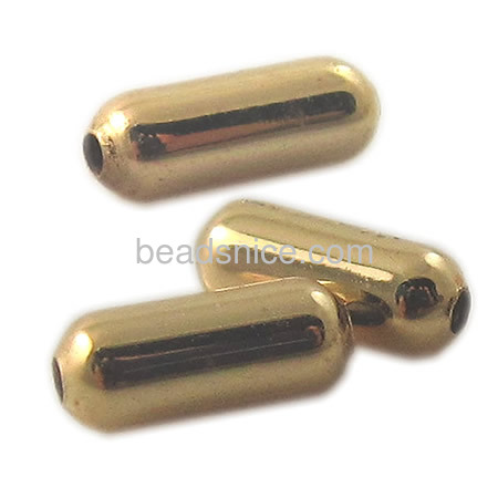 Seamlessful  china beads wholesale  brass  round tube