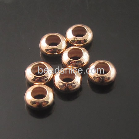 Seamlessful cheap beads brass rondelle