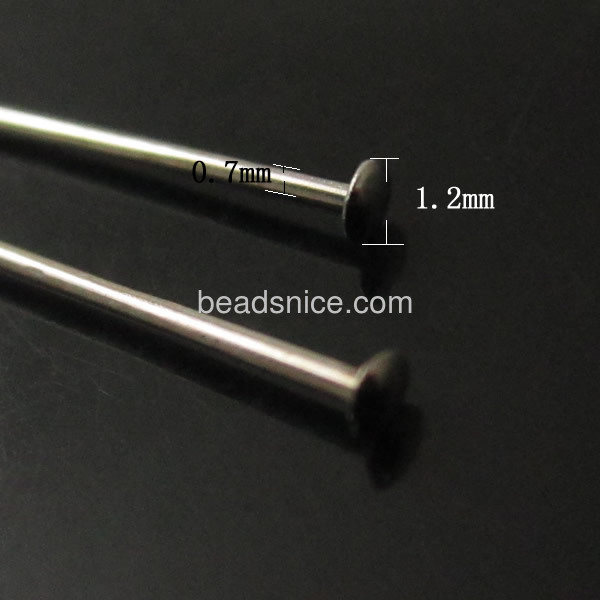 jewelry supply headpin,0.7x34mm