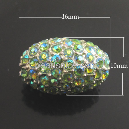 Rhinestone Beads,oval