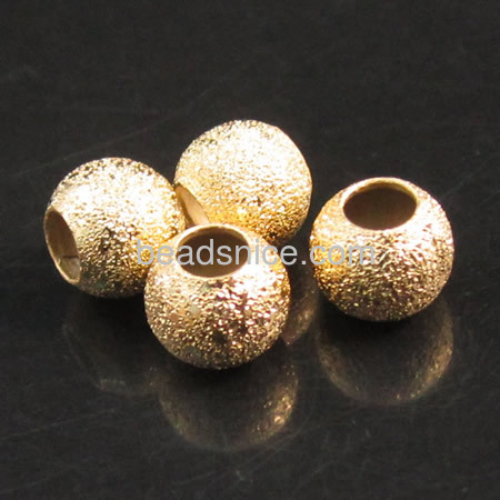 Stardust  spacer  beads   brass  round