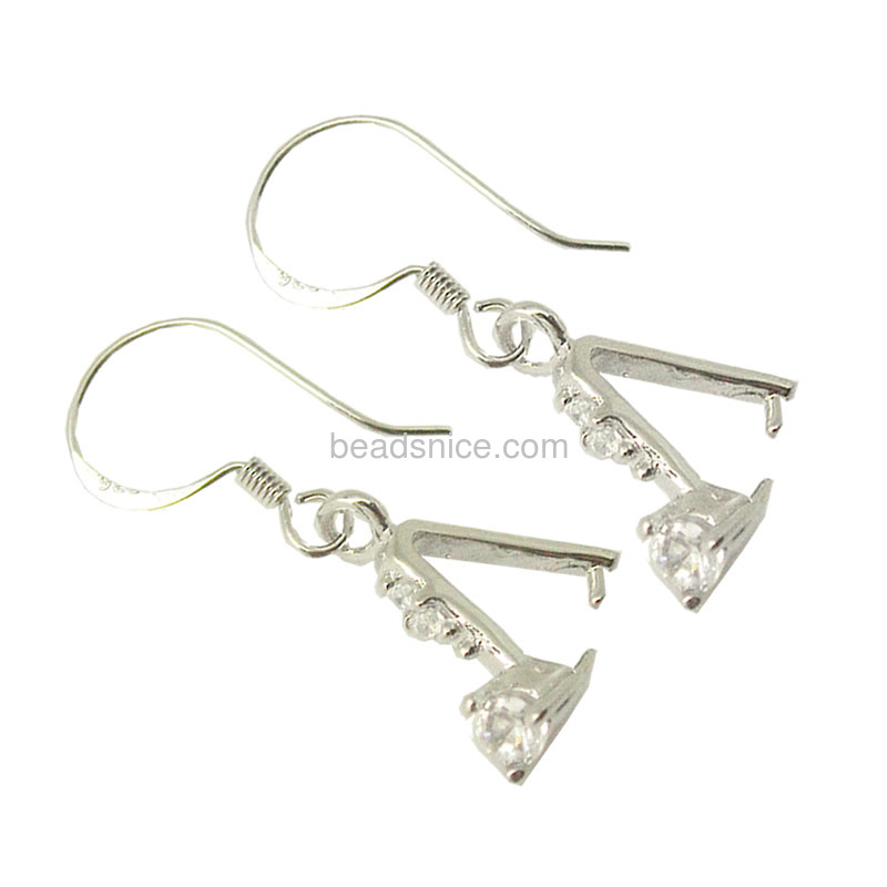 Sterling Silver Earring,14X11mm,