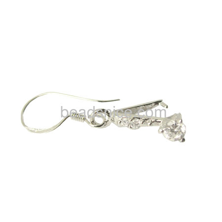 Sterling Silver Earring,14X11mm,