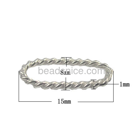 925 sterling silver twist rings for jewerly making