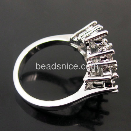 Brass Finger Ring Finding，Perfect for making Cublic Zircom Ring