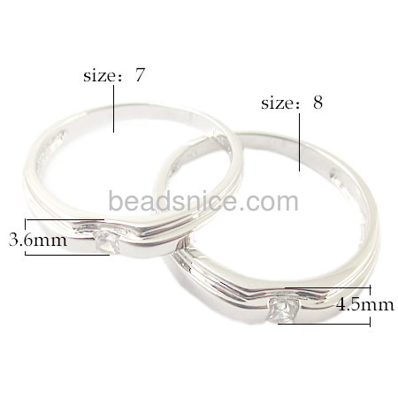 Silver ring of new valentine product,Ladies Size:7,Mens Size:8