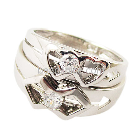 925 sterling silver jewelry wholesale couple rings for valentine gift,Ladies Size:6,Mens Size:7