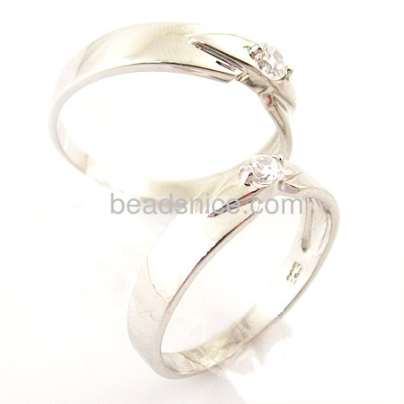 Sterling silver jewelry engagement ring  as gift item,Ladies Size:7,Mens Size:9