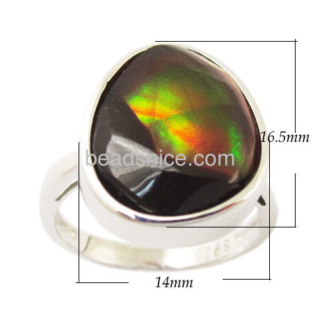 Jewelry fashion 925 sterling silver ring with Fire Agate wholesale alibaba,size:7