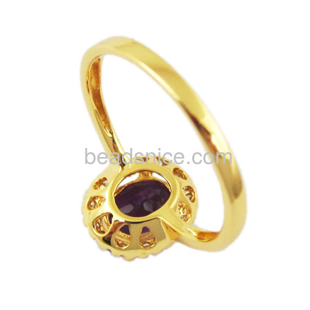 Jewelry fashion 925 sterling silver ring with amethyst wholesale alibaba,size:7
