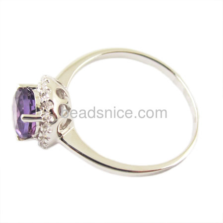 New product as 925 sterling silver jewellery ring with amethyst of gift item,size:7