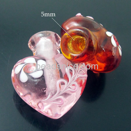 Perfume bottle heart vintage glass style