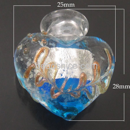 Perfume bottle vintage heart glass style