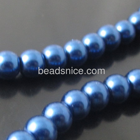 Glass pear bead cotton thread