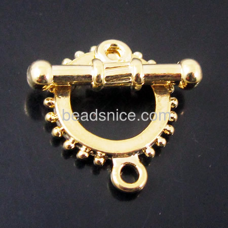 OT clasp unique toggle clasp for bracelets lace edge design round clasps wholesale jewelry findings zinc alloy DIY
