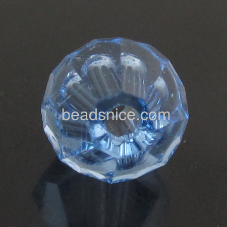 Bicone beads blue crystal beads  for women wholesale jewelry findings round shape