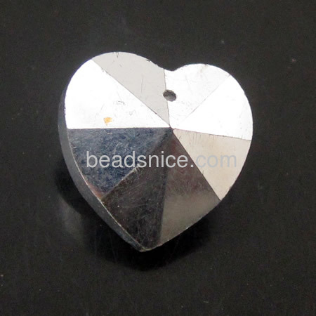 Crystal pendant small heart pendants charms for necklace bracelets wholesale jewelry making supplies DIY gift for lover