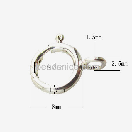 926 Sterling Silver Jewelry Spring Rings Clasps