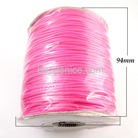 Wax cord polyester poly environmental protection wholesale jewelry accessory DIY assorted colors and size available