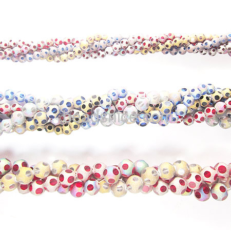 Crystal loose beads spot round