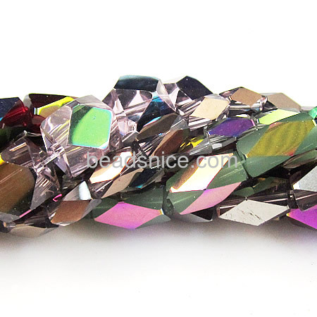 Mixed color and shape crystal jewelry beads