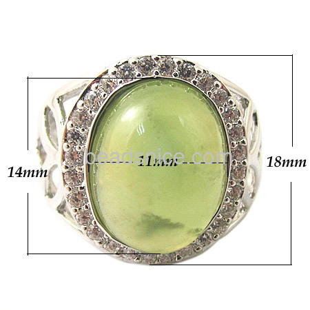 Best design rings jewelry women rings inlay natural prehnite wholesale jewelry findings sterling silver gift for lover