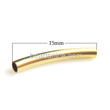 14k Yellow gold-filled curved tubes