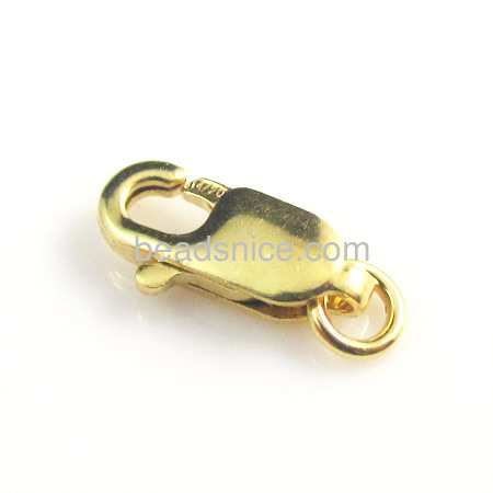 14k yellow gold-filled straight lobster clasp