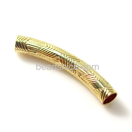 Gold filled curve tube spacer