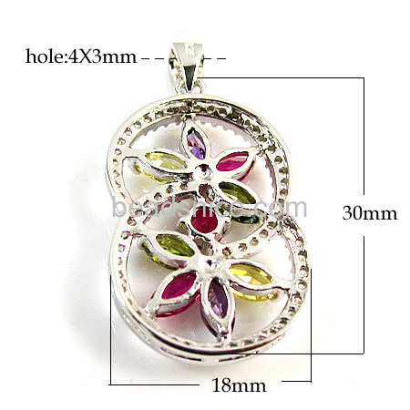 Infinity redbud 925 silver pendant with purple zircon