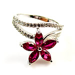 Elegant genuine clear 9 25 sterling silver ring in fashion jewelry with zircon