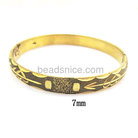 Brass bracelet cuff jewelry making fashion engraved bracelets wholesale