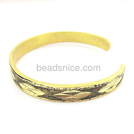 Brass, cuff bangle for women ladies ,jewelry accessory,round